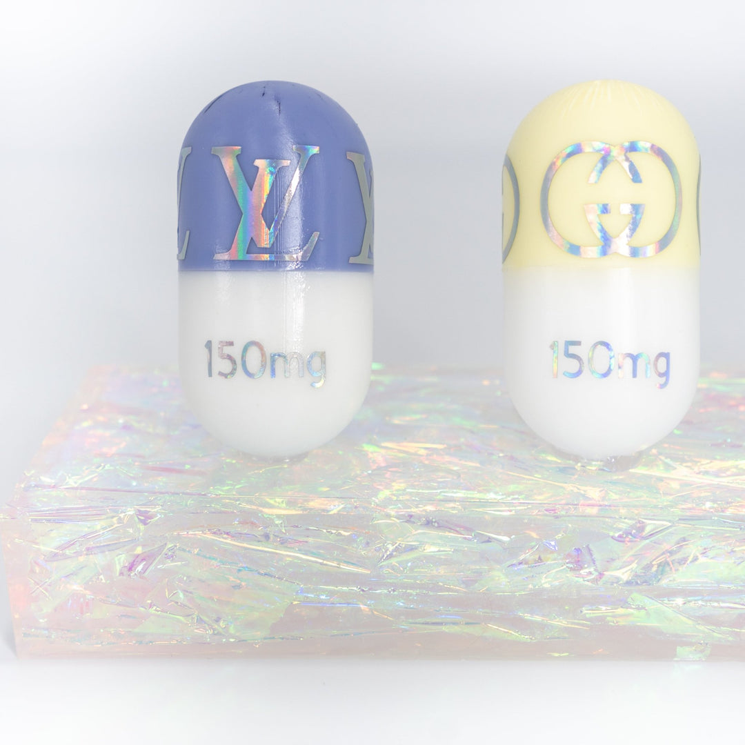 Iridescent Pill Sculpture - Luxxcreative